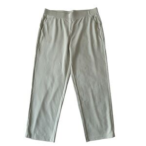 OGL Mid Rise Pull-On Tapered Cropped Pants With Pockets Size L In Morning Mist
